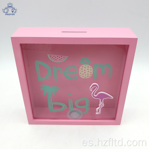 Huchas de madera Cute DREAM BIG Hucha